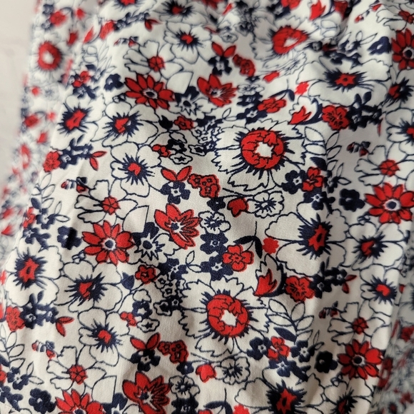 FRENCH CONNECTION Size Large Floral Print Balloon Sleeve - Picture 2 of 6